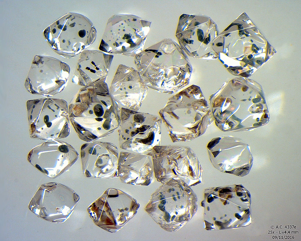 Ethiopie - Cristaux extraits d'un sable de la rive du Lac Langano