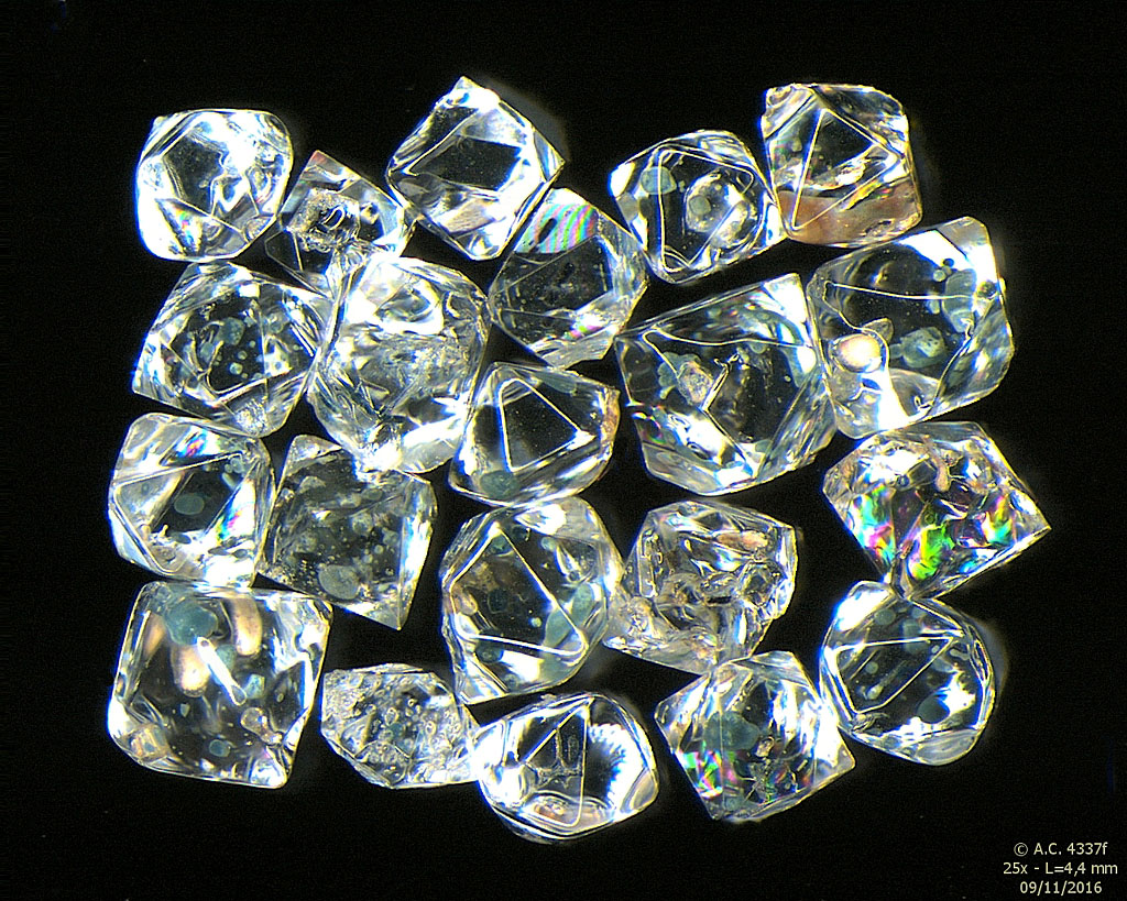 Ethiopie - Cristaux extraits d'un sable de la rive du Lac Langano